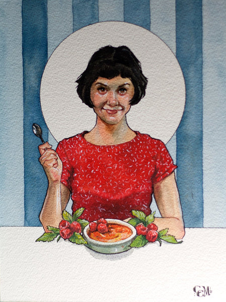 Amelie painting by Catherine Moore