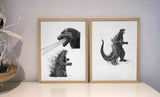 Carles Ganya "Godzilla" Diptych