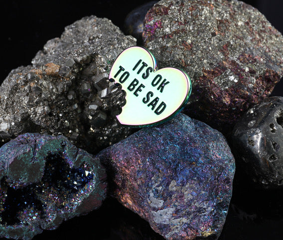 Yada Yada Yada Co "OK TO BE SAD" pin