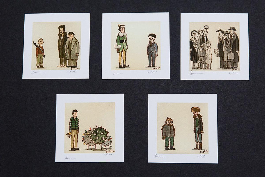 Scott C "The Great Showdowns Holiday Print Set" Artist Proof