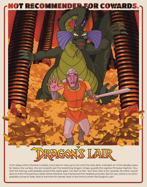 Adam Harris "Dragon's Lair" print