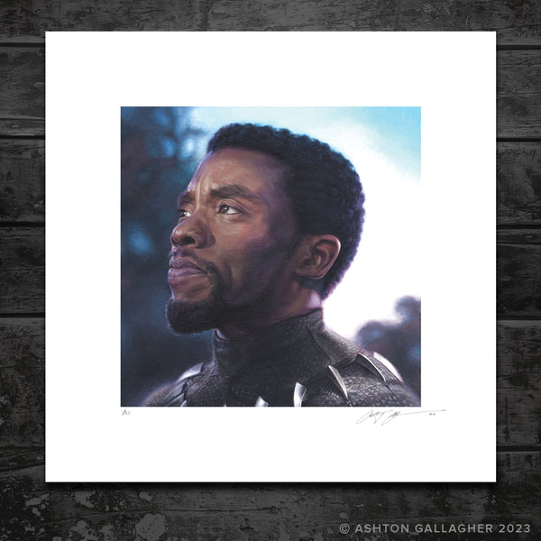 Ashton Gallagher "T'Challa" print
