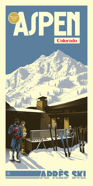 Jeff Boyes "Aspen Colorado - Where the beer flows like wine!" Print