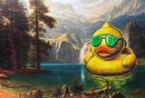 Seamus Liam O'Brien + Albert Bierstadt "Sierra Nevada 1 (with rubber duck)"