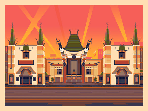 George Townley "Chinese Theatre (Retrospective Edition)" Framed Print