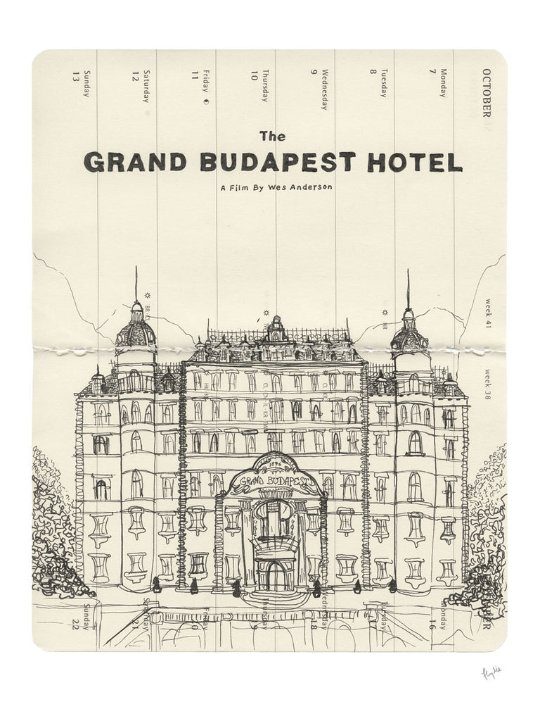 Chris Floyd "A Film By Wes Anderson" print