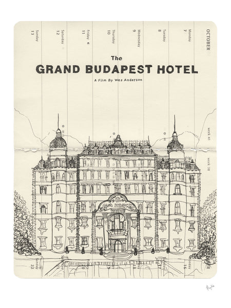 Chris Floyd "A Film By Wes Anderson" print