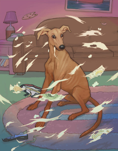 Chris McGuire "An Act of Dog" print