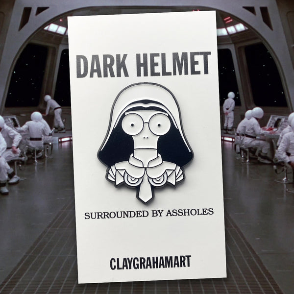 ClayGrahamArt "Dark Helmet Punk" Pin
