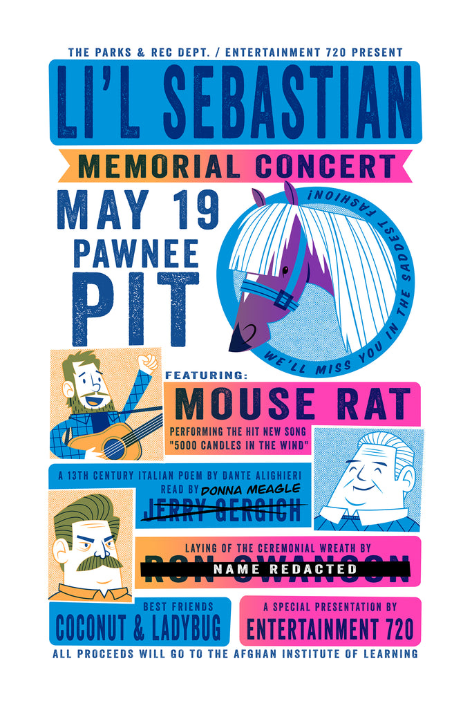 Doug LaRocca "Li'l Sebastian Memorial Poster"