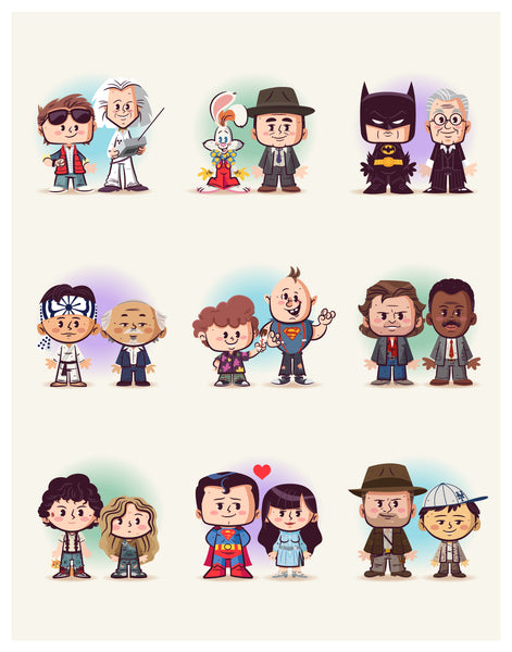 Dennis Salvatier "Lil BFFs: 80s Movies" Print