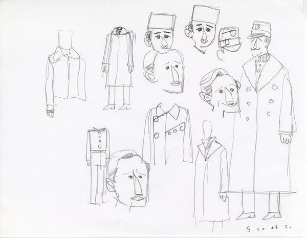 Scott C. "Grand Budapest Hotel sketches"