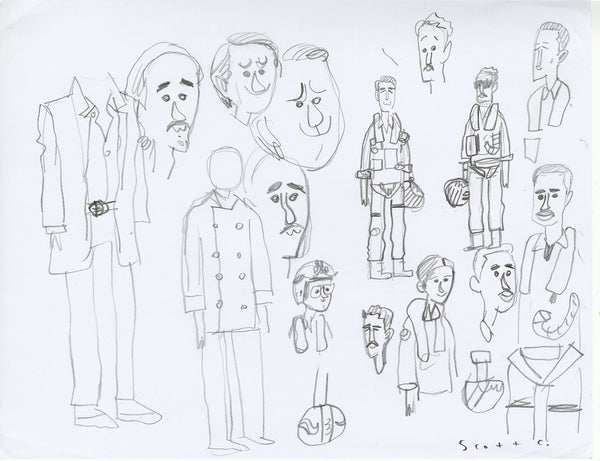 Scott C. "Pig & Top Gun: Maverick sketches"