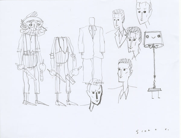 Scott C. "Pinocchio & Stop Making Sense sketches"