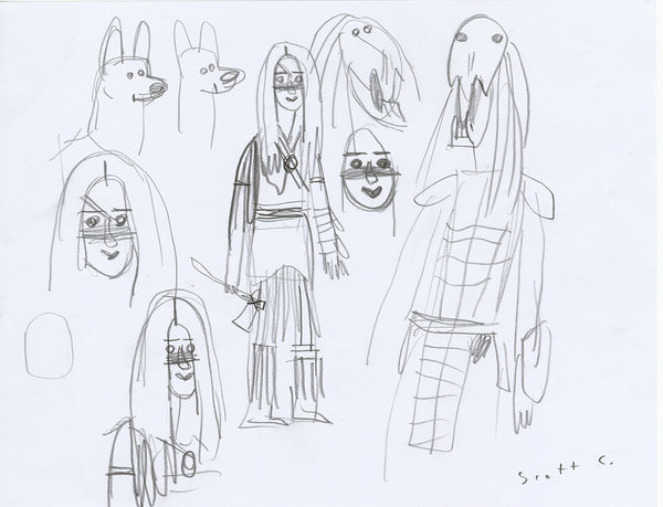 Scott C. "Prey sketches"