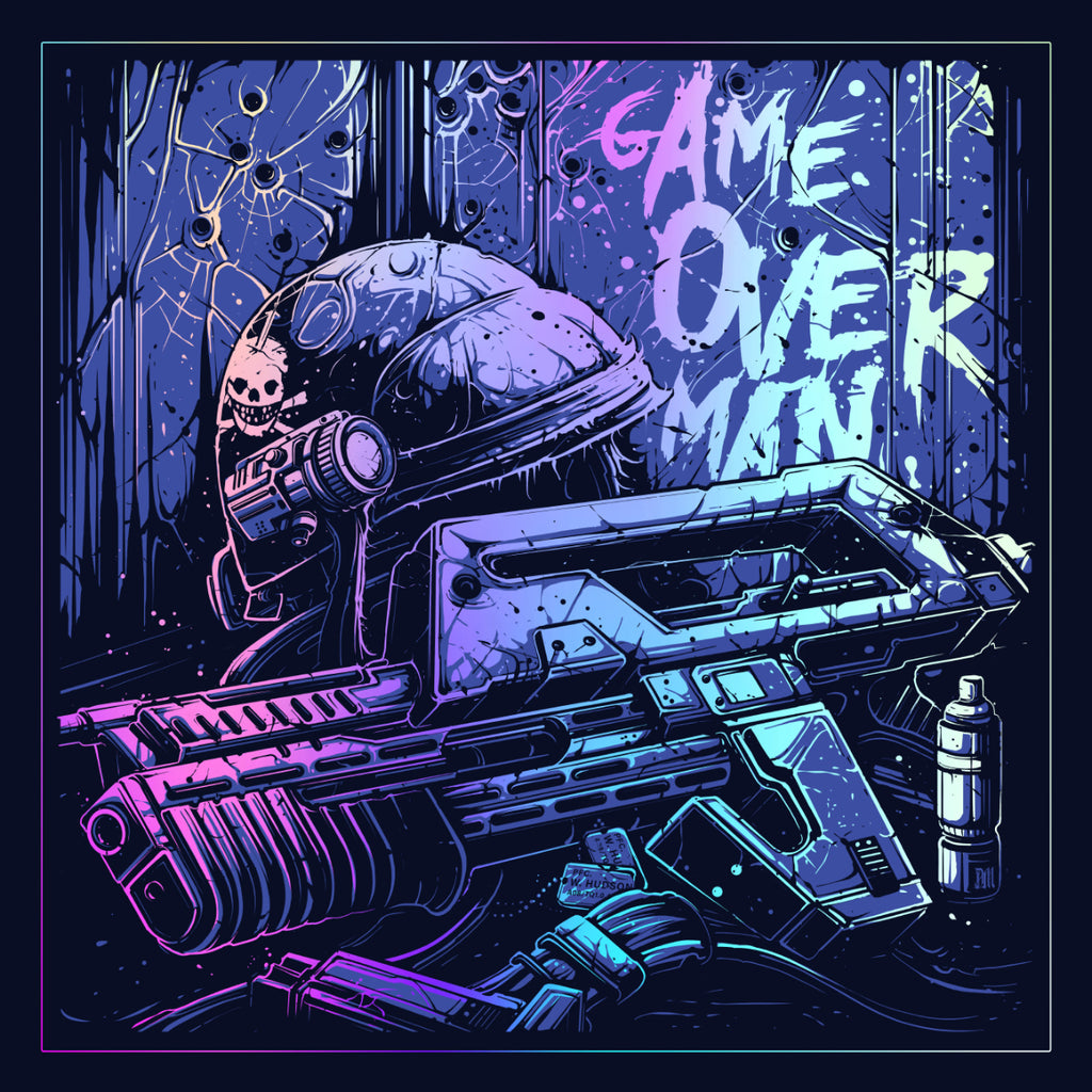Dan Mumford “Game over man.” Foil variant - print