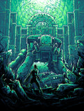 Dan Mumford “A puppet without a Ghost.” Glow in the dark variant - framed print