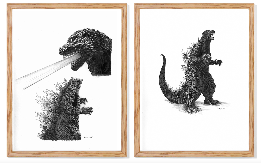 Carles Ganya "Godzilla" Diptych