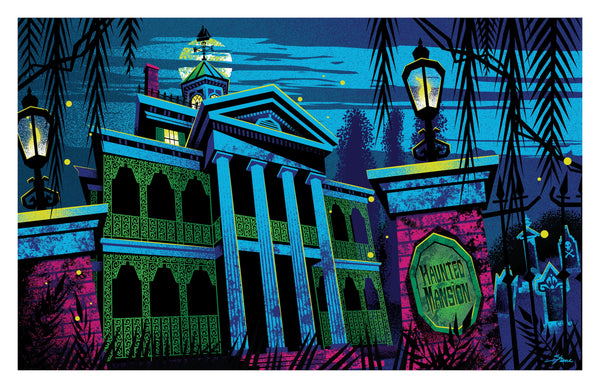 Shane Houston "Grim Grinning Ghosts Come Out to Socialize" Print