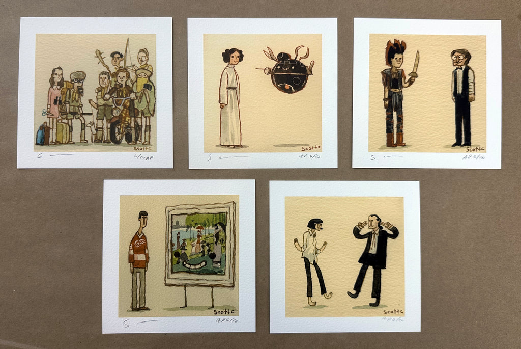 Scott C "The Great Showdowns Print Set #13" Artist Proof