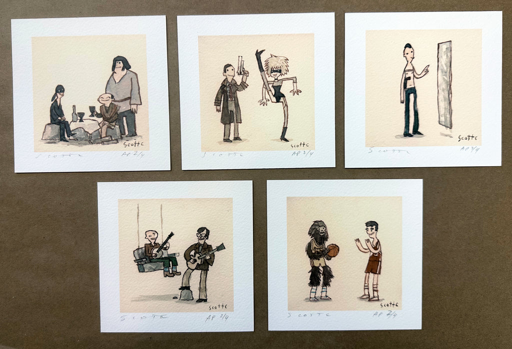 Scott C "The Great Showdowns Print Set #3" Artist Proof