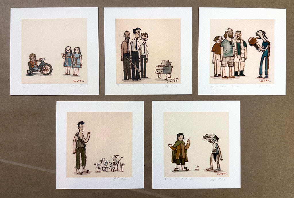Scott C "The Great Showdowns Print Set #4" Artist Proof