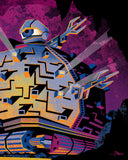 Shane Houston "Techno Terror From Below" Print