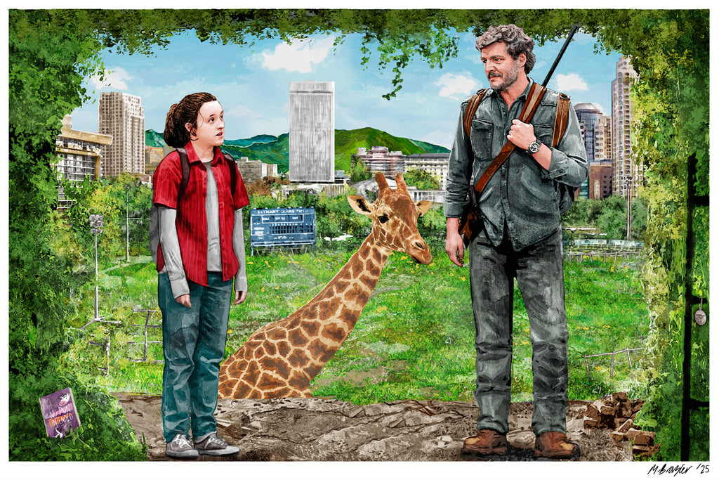 Matthew Brazier "It's got its ups and downs... but you can't deny that view though" Print