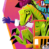 Shane Houston "Jurassic Joyride" print