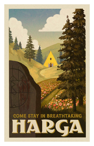 Kerri Wessel "Stay in Breathtaking Hårga" Print