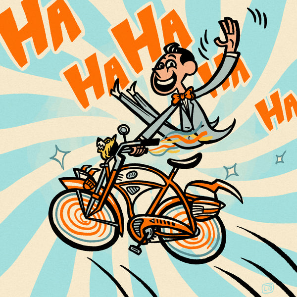 Luke T Benson "The Best Bike In The World" Print