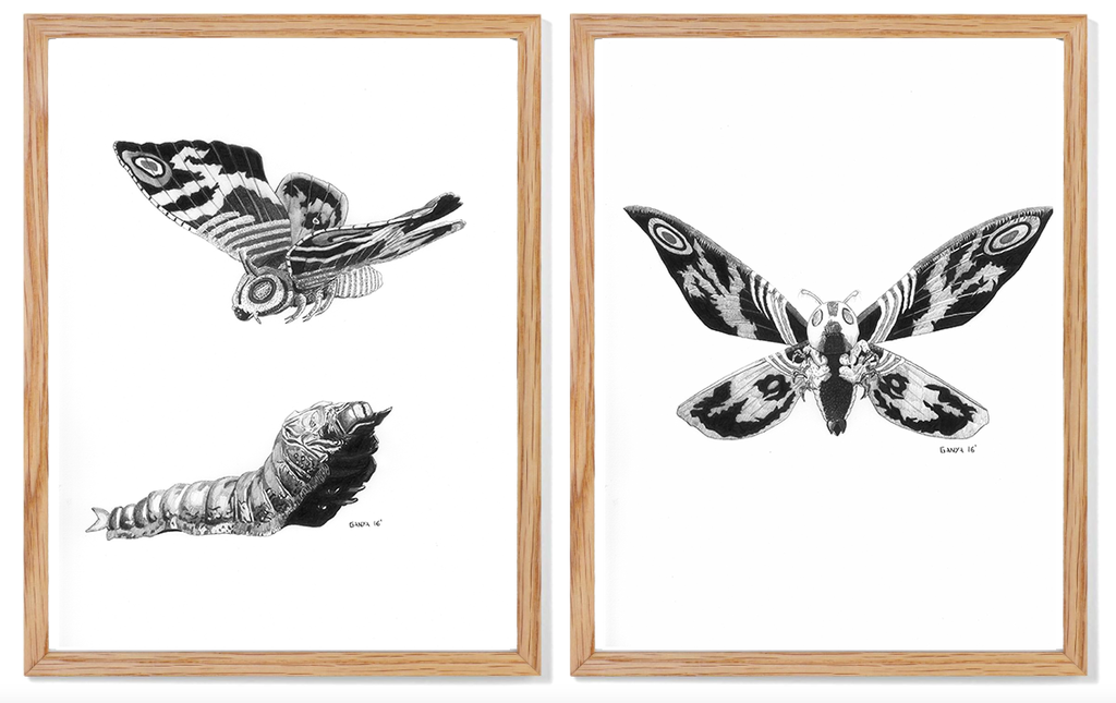 Carles Ganya "Mothra" Diptych