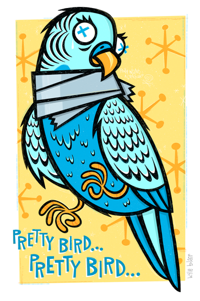Kyle Blair "Our Pets Heads Are Falling Off!" print