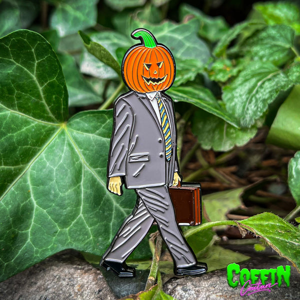 Coffin Couture "Pumpkinhead Dwight" pin