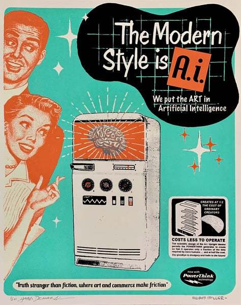 Haig Demarjian and Adam Miller "Say Hello to the Future!" print