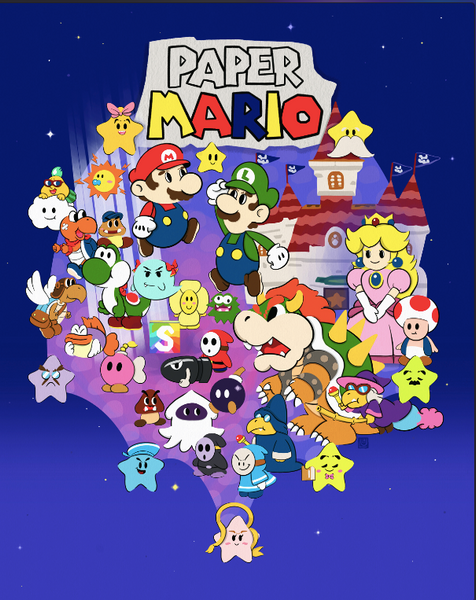 Katerlula "Paper Mario" print
