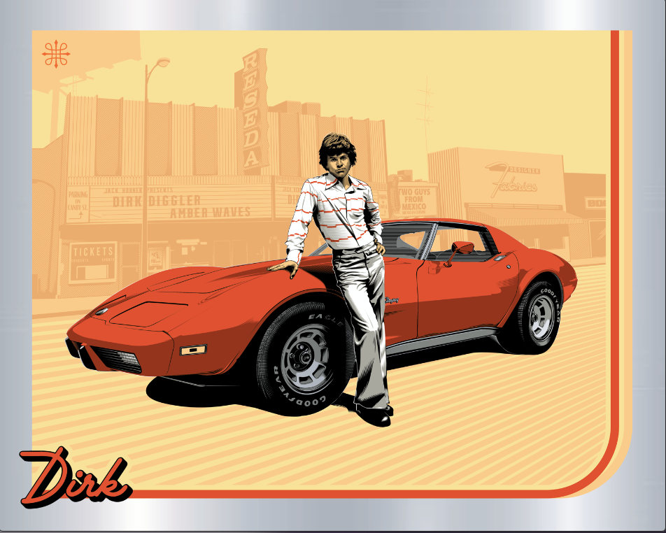 Jeff Boyes "Dirk (Chrome)" Print