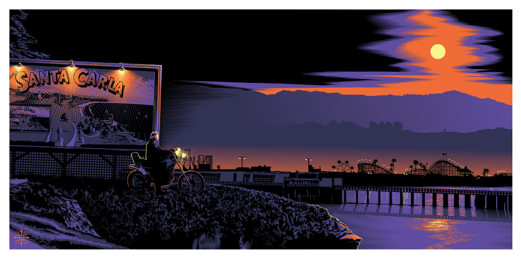 Jeff Boyes "Santa Carla" Print