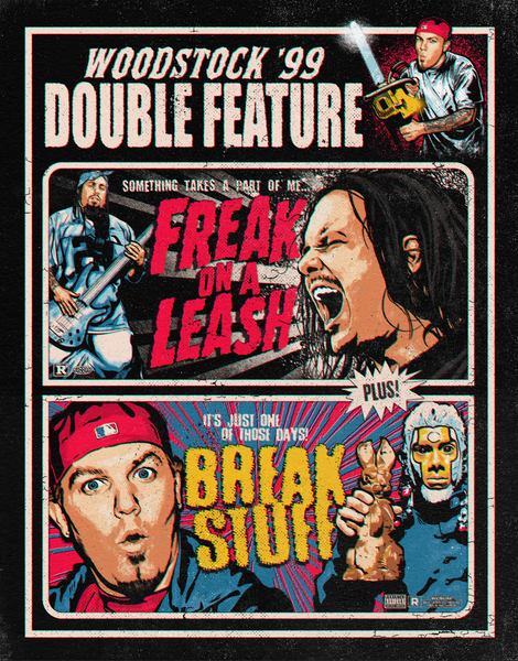 Matthew Lineham "Woodstock '99 Double Feature" print