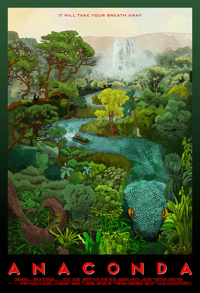T. M. Wong "There's Snakes Out There This Big?!" print