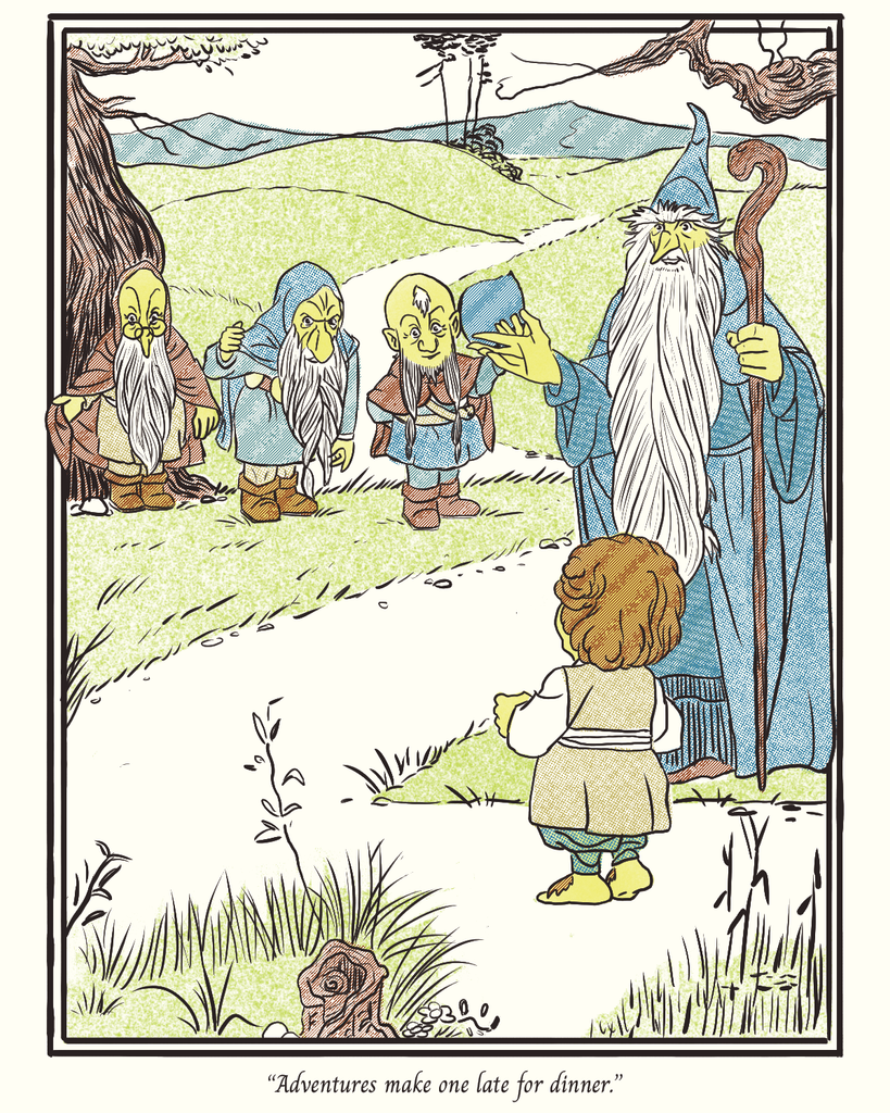 Danny Beckwith "The Council with the Dwarves" Print