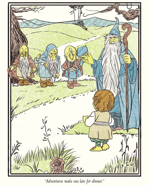 Danny Beckwith "The Council with the Dwarves" Print