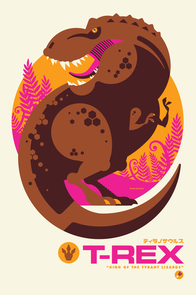 Tom Whalen "T-Rex" print