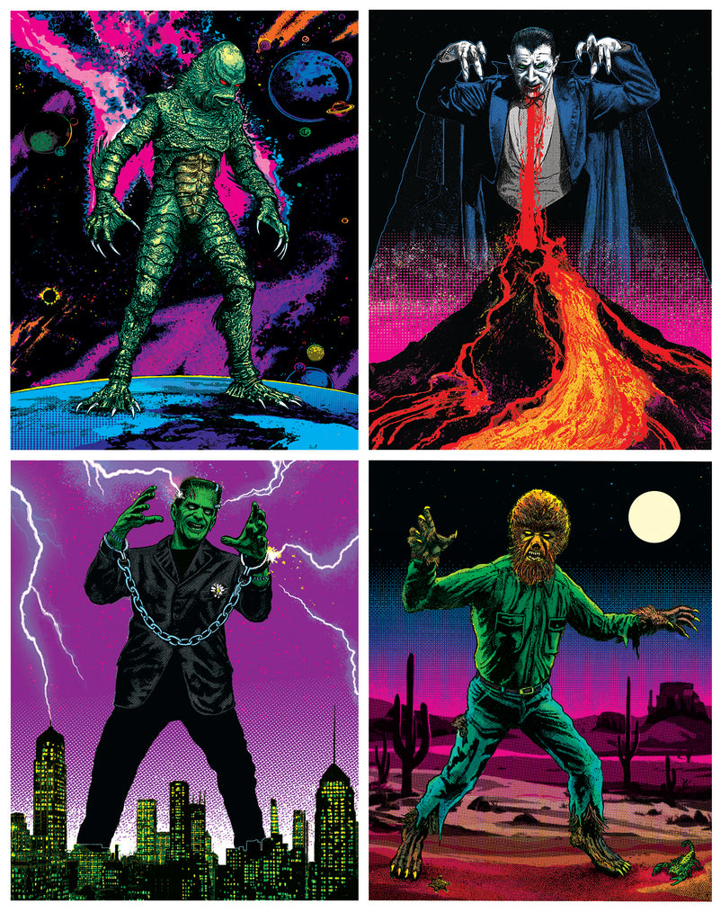 Adam Miller & Haig Demarjian "Monster Mash Four Pack" Prints