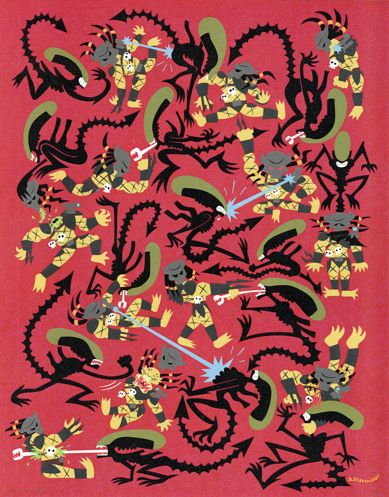 Andy Stattmiller "Alien vs. Predator" Print