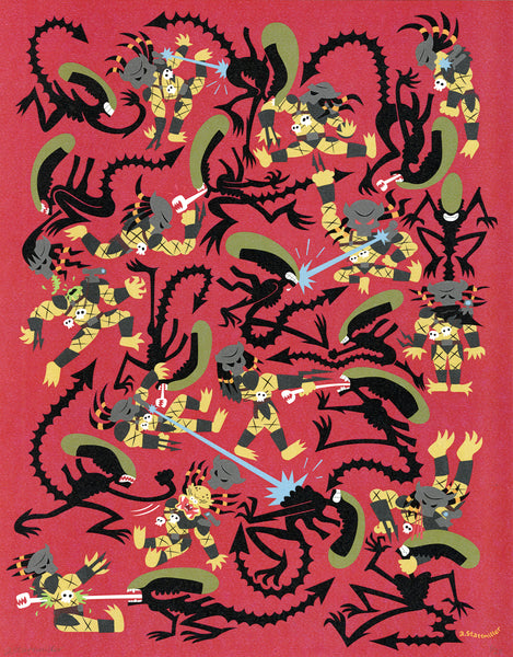 Andy Stattmiller "Alien vs. Predator" Print