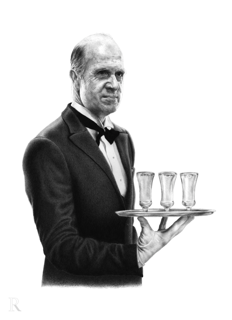 Ryan Prestridge "Drinks with Friends: The Caretaker" Print