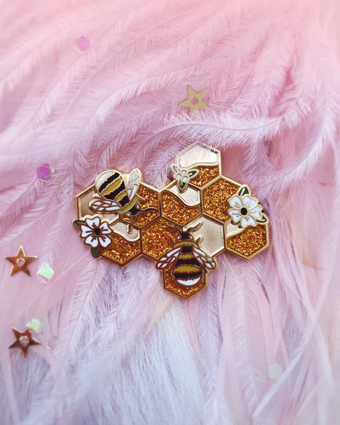 Lilly Baik "Honeycomb" pin