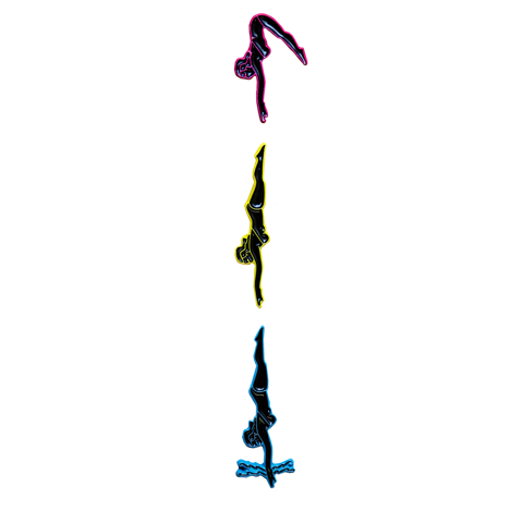 Yada Yada Yada Co "Neon Diving Girls" pin set