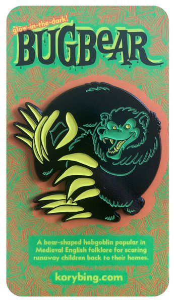 Kory Bing "Glow-in-the-Dark Bugbear" pin